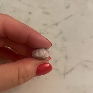 Pandora pink glass charm
